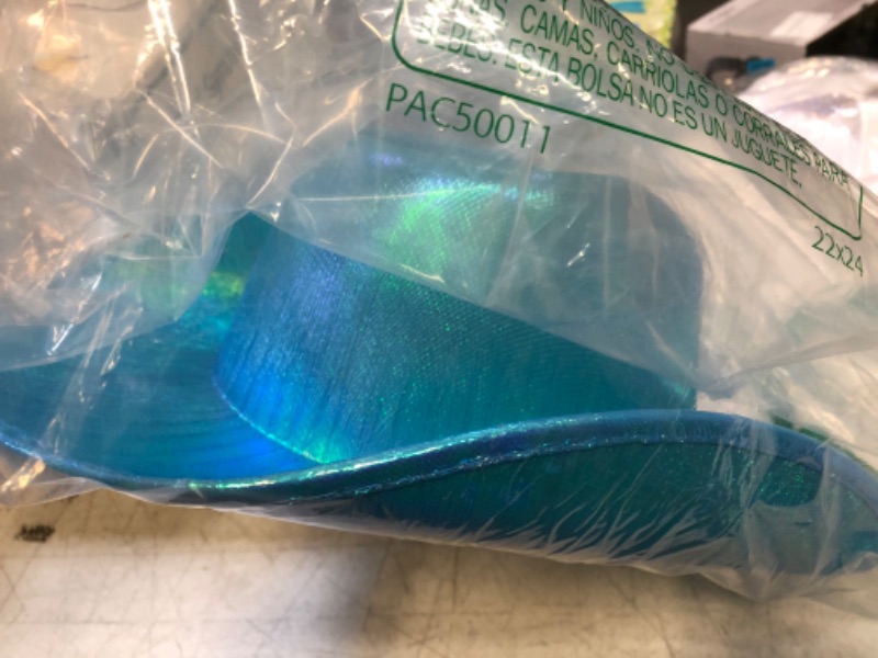 Photo 1 of Arsimus Space Cowboy Holographic Rave Hat Turquoise