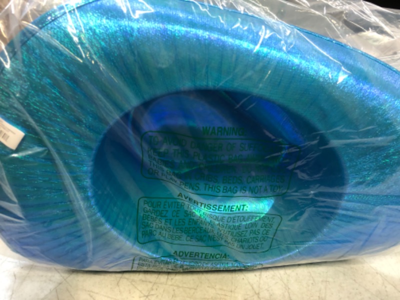 Photo 1 of Arsimus Space Cowboy Holographic Rave Hat Turquoise