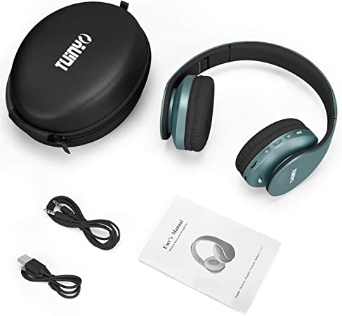 Photo 1 of TUINYO Wireless Headphones Over Ear, Bluetooth Headphones with Microphone, Foldable Stereo Wireless Headset- 