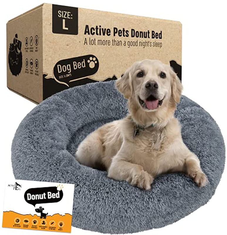 Photo 1 of ACTIVE PETS DOG DONUT BED LARGE 36' DARK GREY 