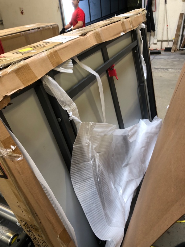 Photo 4 of JOOLA NOVA - Outdoor Table Tennis Table with Waterproof Net Set - Quick Assembly - All Weather Aluminum Composite Outdoor Ping Pong Table - Tournament Quality - Indoor & Outdoor Compatible
