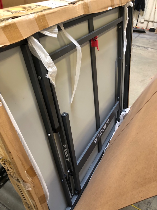 Photo 1 of JOOLA NOVA - Outdoor Table Tennis Table with Waterproof Net Set - Quick Assembly - All Weather Aluminum Composite Outdoor Ping Pong Table - Tournament Quality - Indoor & Outdoor Compatible
