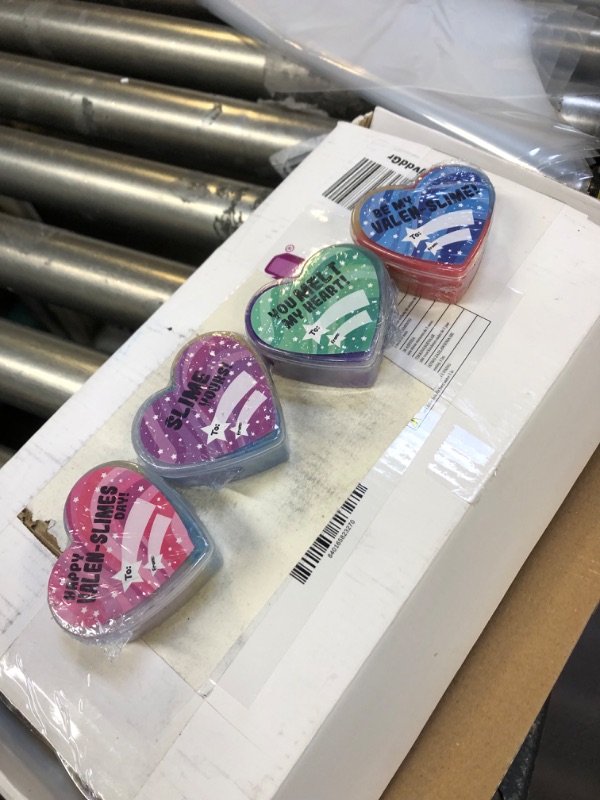 Photo 1 of 4-----JOYIN Valentines Day Galaxy Slime Hearts for Kids Valentine Classroom Exchange, Valentine Party Favors, Gift Exchange, Game Prizes