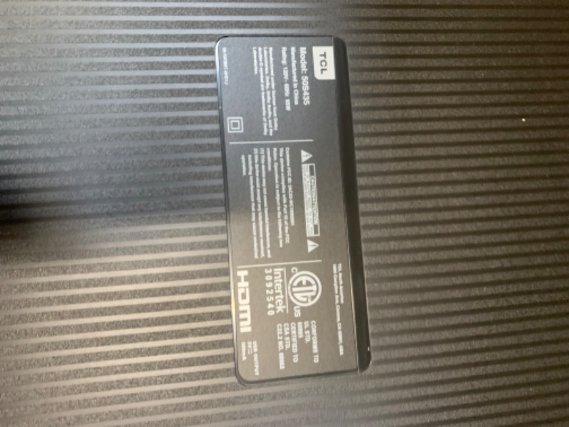 Photo 1 of TCL 50-inch Class 4-Series 4K UHD Smart Roku LED TV - 50S435, 2021 Model 50 in TV Only --- Box Packaging Damaged, Item is New
