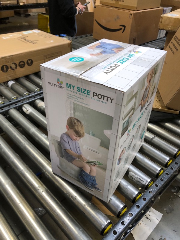 Photo 1 of Summer Infant My Size Potty, White - Realistic Potty Training Toilet Looks and Feels Like an Adult Toilet - Easy to Empty and Clean