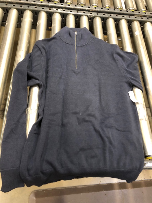 Photo 1 of Size Medium -- Half Zip Turtle Neck Navy 