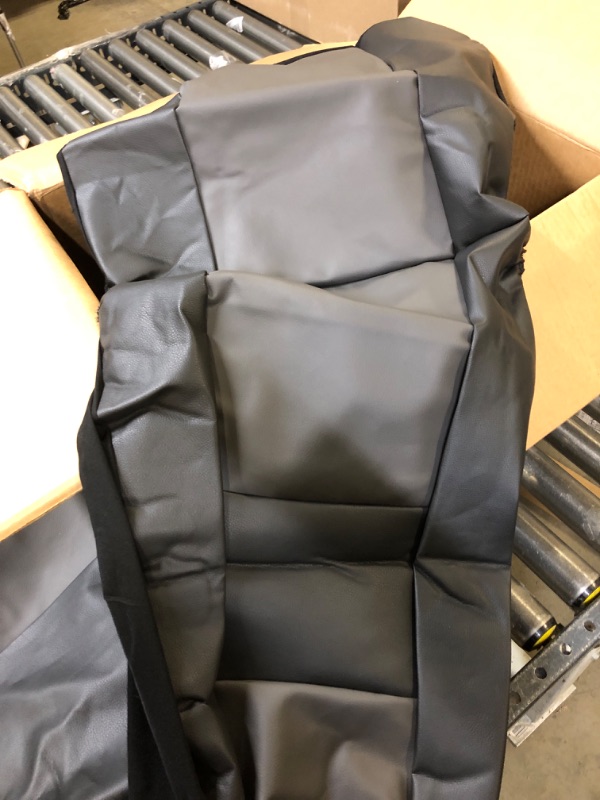 Photo 1 of BDK Croc Skin Faux Leather Car Seat Covers, Full Set Gray – Front and Back Split Bench Seat Covers, Airbag Compatible, Interior Covers for Cars Trucks Vans and SUVs Charcoal Seat Covers