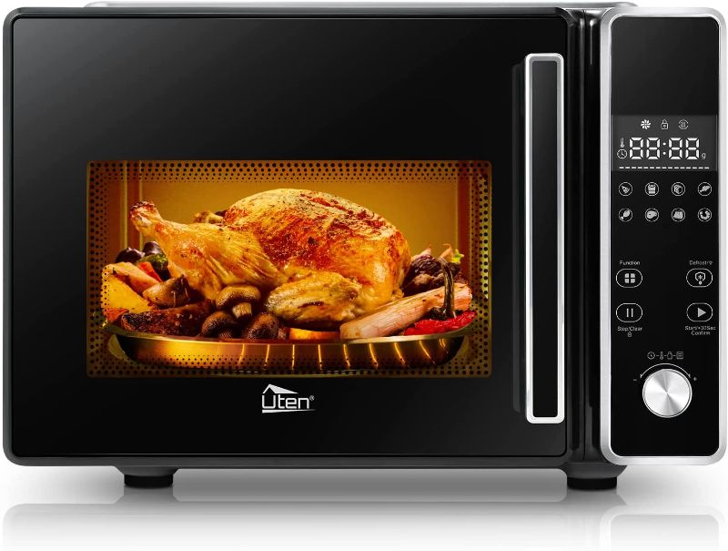 Photo 1 of Air Fryer Oven Combo, Uten High-power Deep Air Fryer Oven Grill, Up to 400°F, 1800W, Digital Display, Fast Heat up/Time Control and Bonus Cookbook
