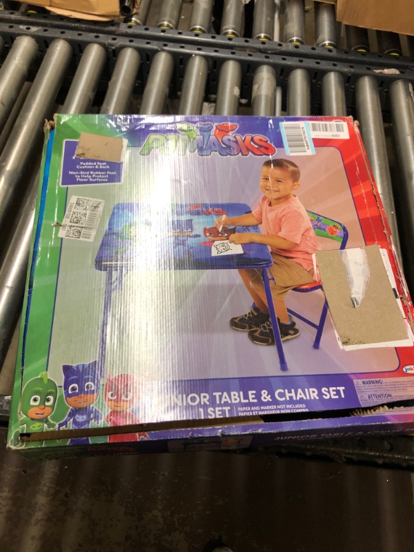 Photo 4 of Jakks Pacific Table & Chair Kids Furniture, 20" x 20" Table, PJ Masks Assorted/Multicolor