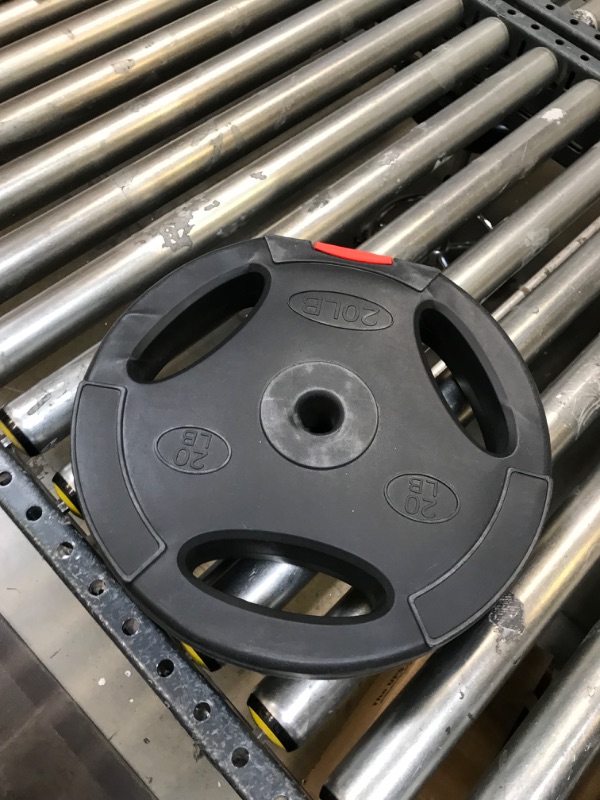 Photo 1 of 1 20LB  PLASTIC WEIGHT INCH HOLE