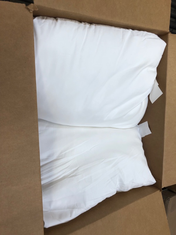 Photo 2 of 28" x 28" White Throw Pillows 2 pack 