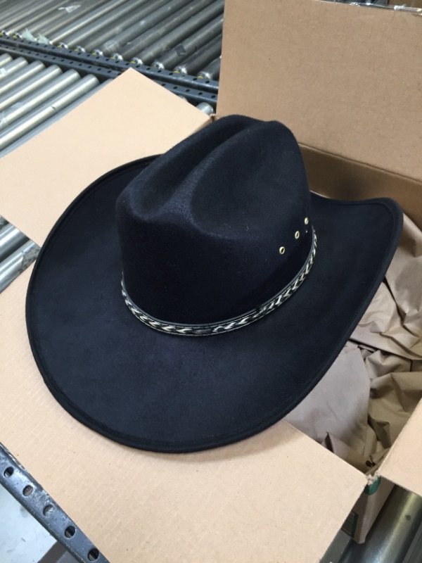 Photo 1 of FAUX FELT WIDE WESTERN COWBOY HAT