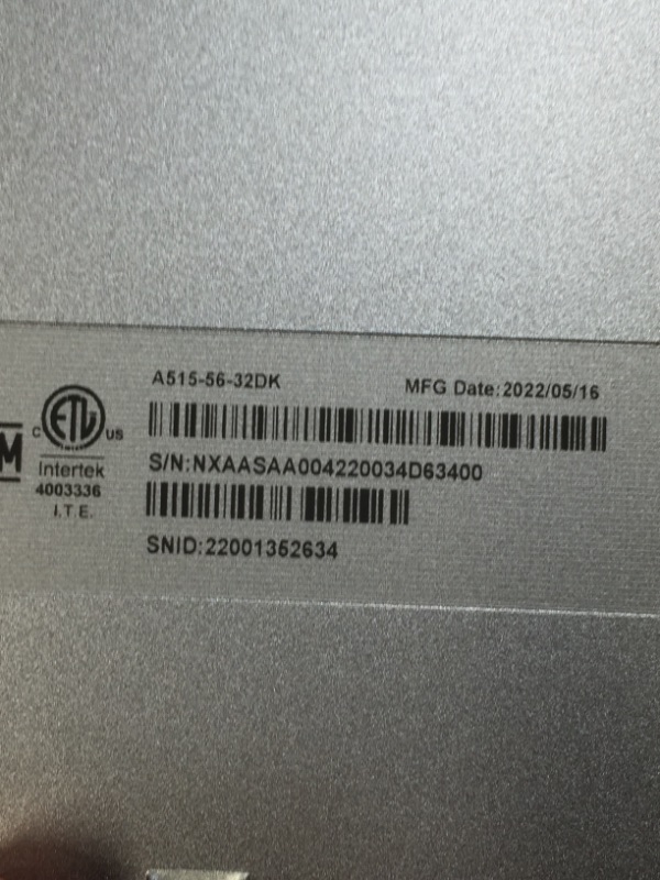 Photo 4 of Acer Aspire 5 A515-46-R3UB | 15.6" Full HD IPS Display | AMD Ryzen 3 3350U Quad-Core Mobile Processor | 4GB DDR4 | 128GB NVMe SSD | WiFi 6 | Backlit KB | FPR | Amazon Alexa | Windows 11 Home in S mode
