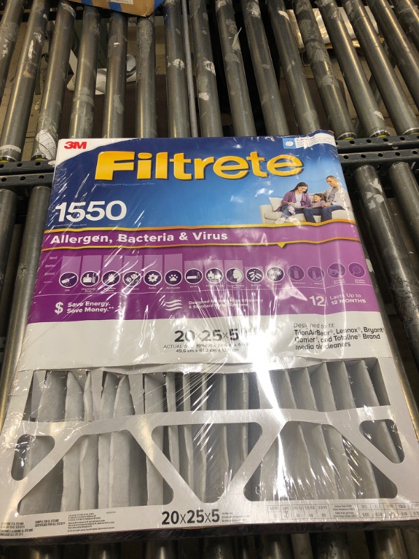 Photo 2 of 3M Filtrete Ultra Allergen Healthy Living Deep Pleat Furnace Filter