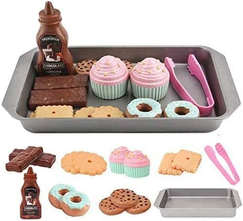 Photo 1 of ELitao Cookie Play Food Set, Play Food for Kids Kitchen - Toy Food Accessories - Toy Foods with Play Baking Cookies and Cupcakes Plastic Food for Pretend Play, Kids Toddler Childrens Birthday Gifts
