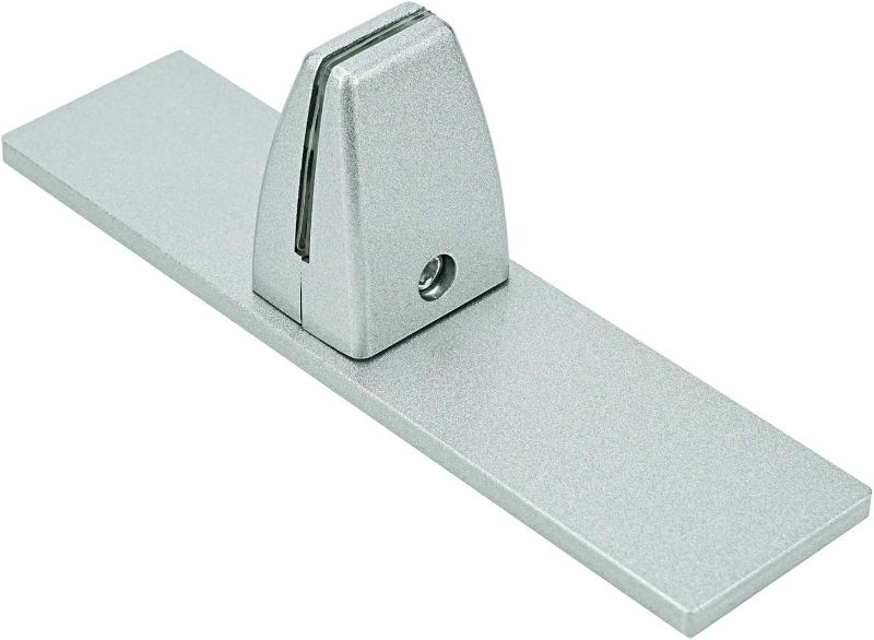 Photo 1 of Kongwal Sneeze Guard Clamp Bracket, T-Shaped Desk Partition Clamp with Freestanding Base for Plexiglass or Acrylic Panel - Desktop, Countertop & Reception 