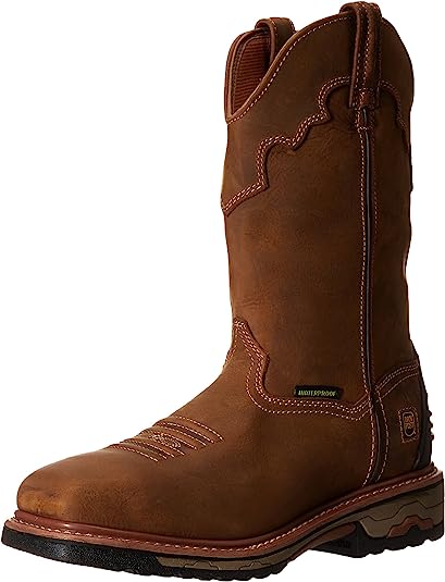 Photo 1 of Dan Post Boots Mens Blayde 11 Inch Waterproof Steel Toe Work Safety Shoes Casual - Brown - SIZE 15W SCUFFS 
