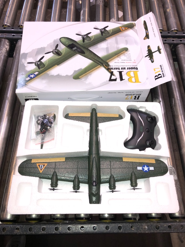 Photo 2 of Epipgale B-17 RC Plane Ready to Fly, Easy to Fly RC Glider for Kids & Beginners, Hobby Remote Control Airplane for Adults, RC Airplanes for Boys