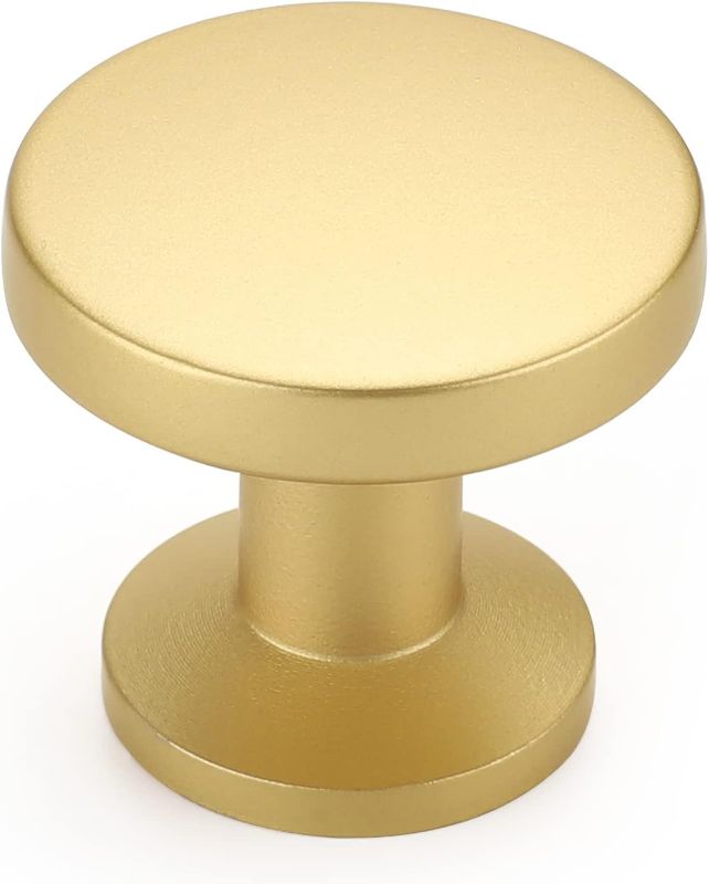 Photo 1 of 10 Pack Gold Cabinet Knobs Brass Cabinet Knobs - Brushed Brass Drawer Knobs Round Knobs Gold Kitchen Cabinet Knobs Gold Knobs for Dresser Drawer Kitchen Cabinet Hardware
