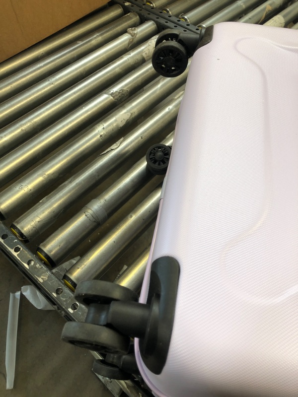 Photo 1 of Widfre Luggage Sets 3 Pieces Carry on Suitcase Hardshell Lightweight Travel with Double Spinner Wheels Locks TSA Approved (Purple) HAS A COUPLE STAINS AND USED 