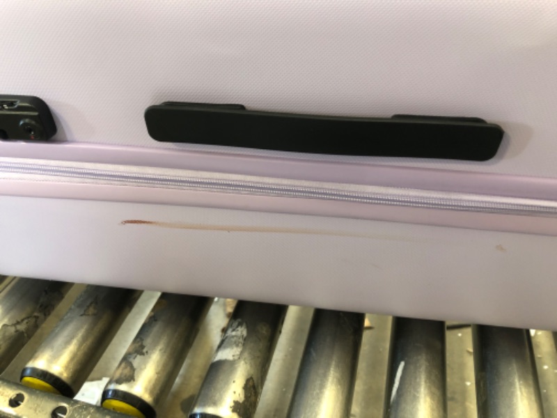 Photo 1 of Widfre Luggage Sets 3 Pieces Carry on Suitcase Hardshell Lightweight Travel with Double Spinner Wheels Locks TSA Approved (Purple) HAS A COUPLE STAINS AND USED 