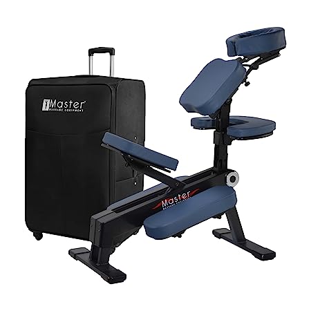 Photo 1 of Master Massage The Most Advanced Ergonomically Designed Gymlane Portable Massage Chair in Royal Blue