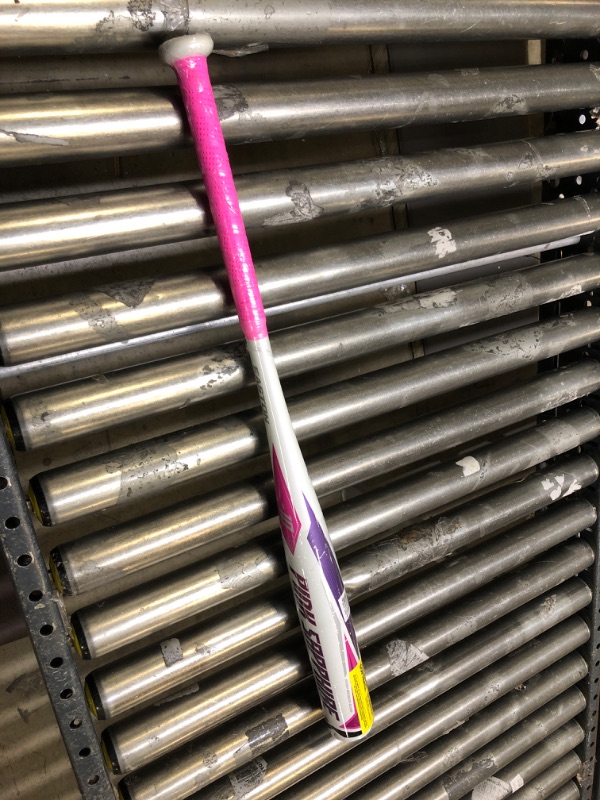 Photo 2 of Easton | PINK SAPPHIRE Fastpitch Softball Bat | Approved for All Fields | -10 Drop | 1 Pc. Aluminum White / Pink 29" / 19oz.