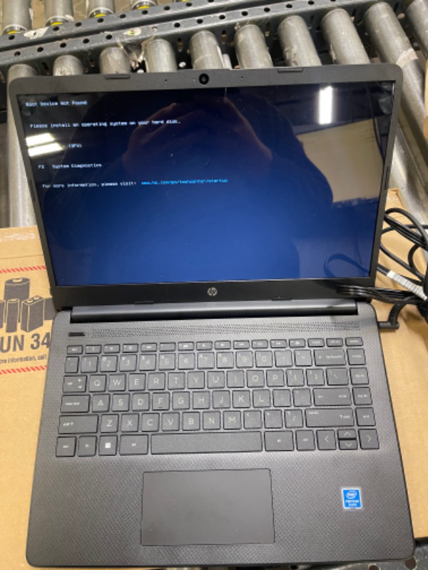 Photo 3 of HP Laptop 14-dq0090tg *BOOT DEVICE NOT FOUDN. REQUIRES WINDOWS INSTALL* 14" Intel Pentium Silver N5030 Intel UHD Graphics 605 4 GB RAM 128 GB SSD W10 Home in S Mode BT Webcam Jet Black(Renewed)
