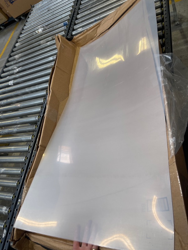Photo 2 of 3 Pack PET Sheet Panels - 24" x 48" x 0.04" Plexiglass - Quality Lightweight and Shatterproof Glass Alternative Perfect for DIY Sneeze Guards, Face Shields, Railing Guards, and Pet Barriers. 24x48"x0.04"(Pack of 3)