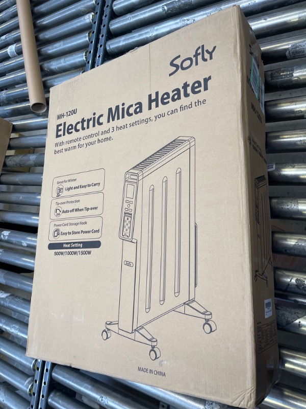 Photo 2 of Sofly Mica Space Heater,1500W Electric Heaters for Indoor Use Bedroom and Office,Quiet Space Heater 