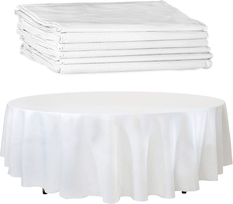 Photo 1 of 6 Round Table Cloth White 43 x 33.5 x 18 CM ------- OUT OF THE BOX NEW