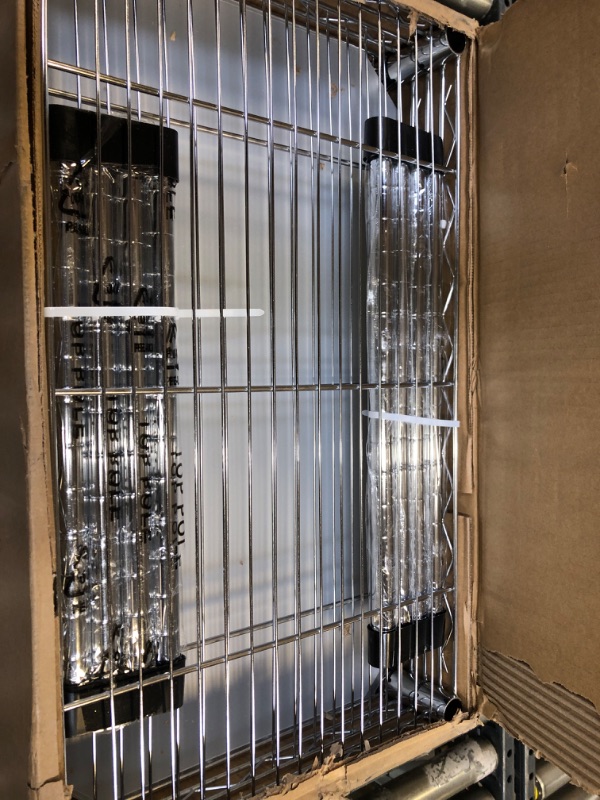 Photo 1 of Finnhomy 6-Tier Wire Shelving Unit Adjustable Steel Wire Rack Shelving 6 Shelves Steel Storage Rack or Two 3 Tier Shelving Units with PE mat and Stable Leveling Feet, NSF Certified, Chrome 60 inches