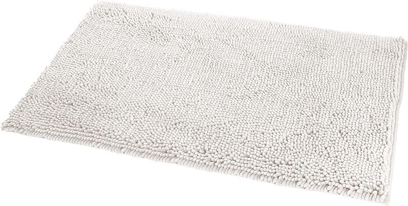 Photo 1 of Amazon Basics Non-Slip Microfiber Shag Bathroom Rug Mat