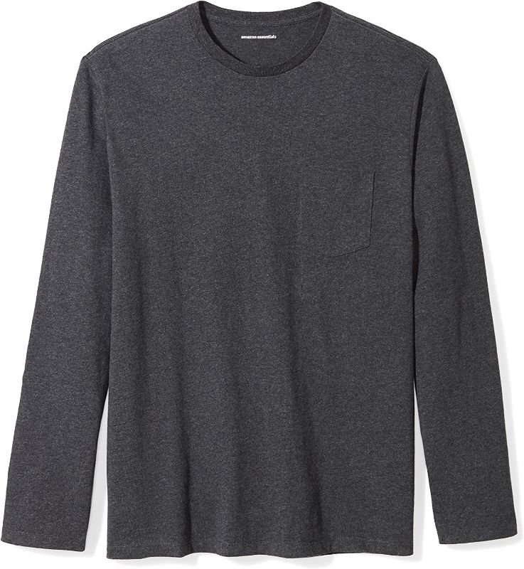 Photo 1 of Amazon Essentials Men's Regular-Fit Long-Sleeve T-Shirt XL

