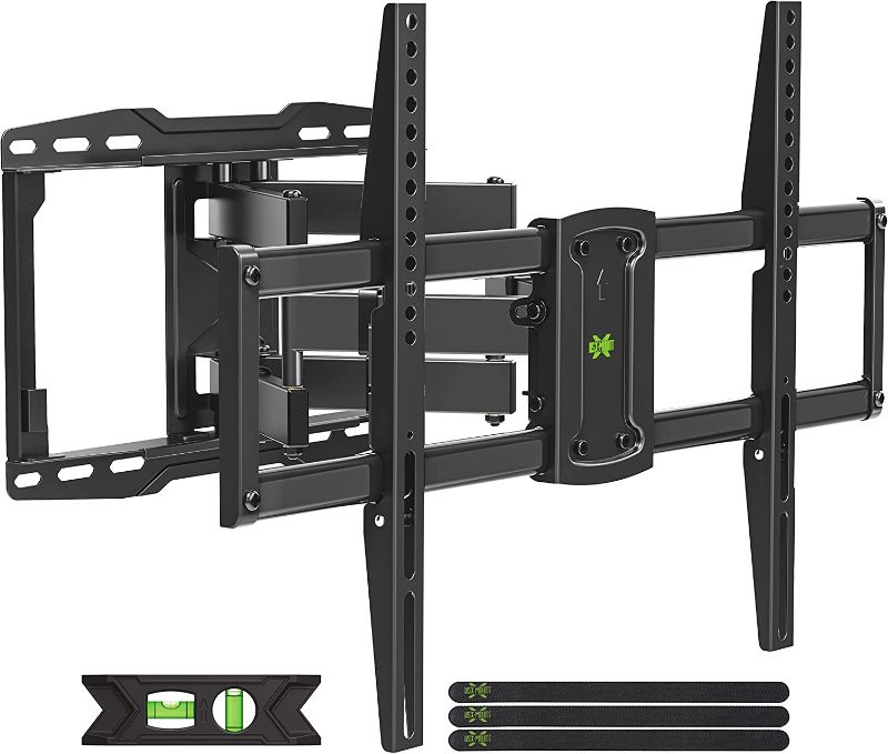 Photo 1 of USX MOUNT Full Motion TV Wall Mount for Most 37-75 inch TV, Swivel and Tilt TV Mount with Dual Articulating Arms, Wall Mount TV Bracket Up to 132lbs, VESA 600x400mm, 16" Wood Studs, XML019
