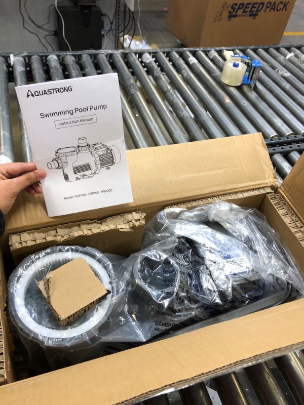 Photo 1 of Aquastrong 2 HP In/Above Ground Single Speed Pool Pump, 115V, 8917GPH, High Flow, Powerful Self Primming Swimming Pool Pumps with Filter Basket