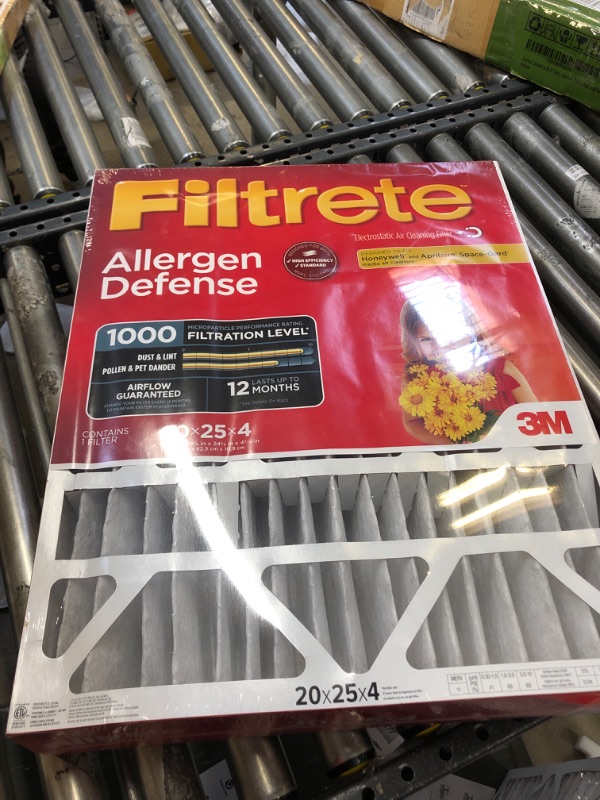 Photo 2 of 3M Filtrete 20 in. H x 25 in. W x 4 in. D Air Filter
