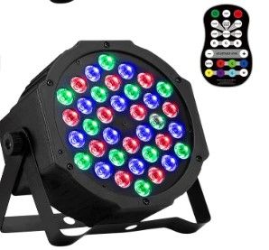 Photo 1 of 36 LED Stage Lights, AOELLIT RGB DJ Lights Sound Activated Compatible with DMX-512 & Remote Uplights for Wedding Events Party