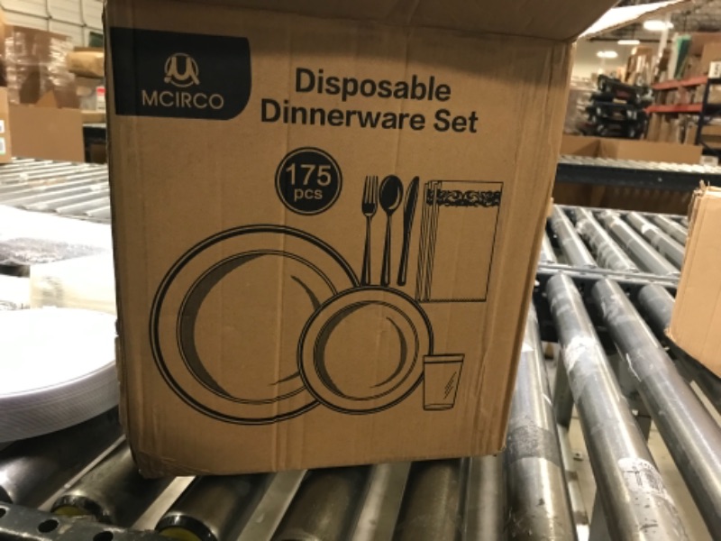 Photo 1 of 175-PIECE DINNERWARE SET, DISPOSABLE 