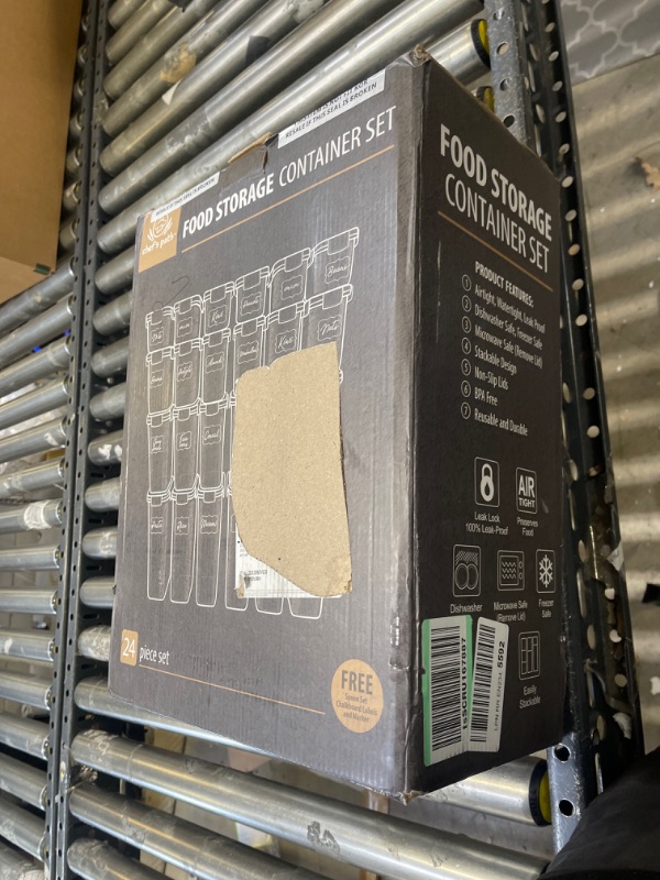 Photo 1 of Chef's Path Airtight Food Storage Containers Set with Lids (24 Pack) for Kitchen and Pantry Organization - BPA Free Kitchen Canisters for Cereal, Rice, Flour & Oats - Free Marker and 24 Labels Extra Large - 24 Pack