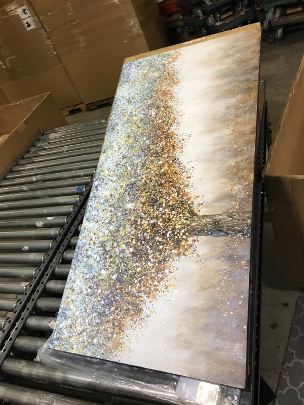 Photo 1 of 47" X 24" OIL CANVAS PAINTING 
