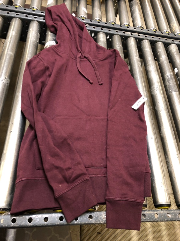 Photo 2 of Amazon Essentials Women's French Terry Fleece Pullover Hoodie (Available in Plus Size) Small Burgundy