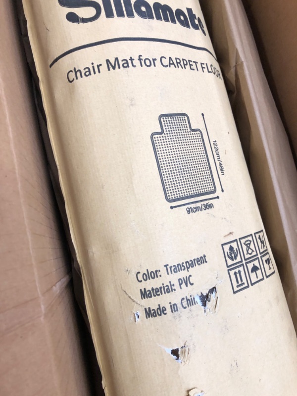 Photo 3 of Silla mats chair mat for carpet 36"X46"