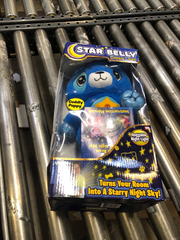 Photo 2 of Ontel Star Belly Dream Lites, Stuffed Animal Night Light, Cuddly Blue Puppy - Projects Glowing Stars & Shapes in 6 Gentle Colors, As Seen on TV Cuddly Puppy