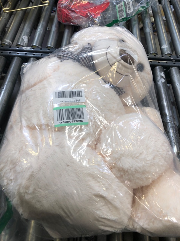 Photo 1 of MaoGoLan Giant Teddy Bear Big 4 Feet Stuffed Animal Stuffed Bear Baby Shower Life Size Large Teddy for Girlfriend Boyfriend Wife Children Cream 47 inches
