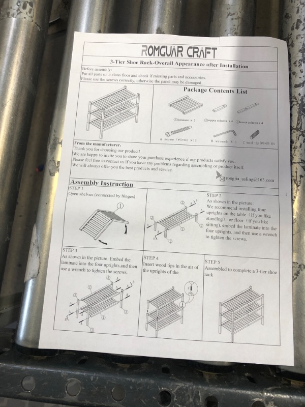 Photo 2 of 3 tier shoe rack - rogmgual craft 