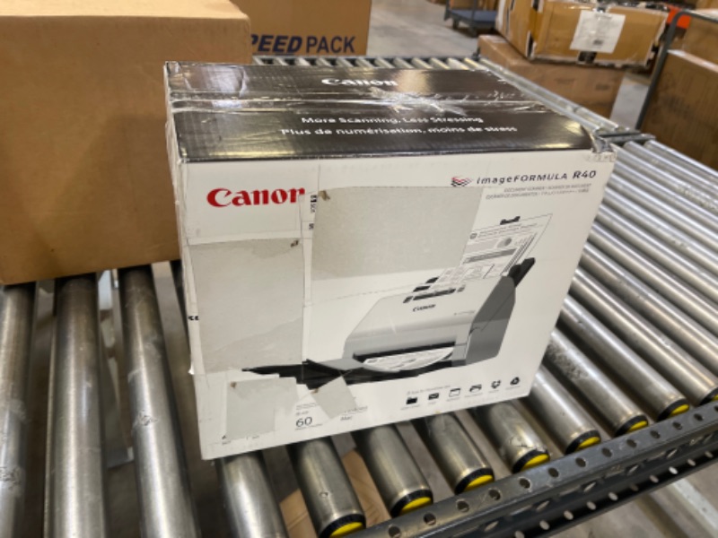 Photo 2 of Canon imageFORMULA R40 Office Document Scanner For PC and Mac, Color Duplex Scanning, Easy Setup For Office Or Home Use, Includes Scanning Software R40 Document Scanner