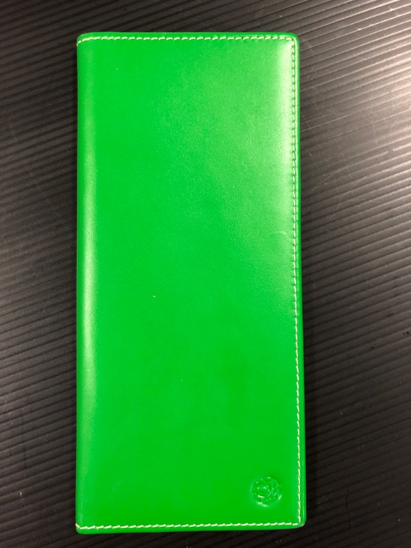 Photo 4 of Pacer Go RFID Blocking Slim Minimalist Long Travel Wallet Genuine Leather Passport Holder Travel Cover (Green), Ckhzt