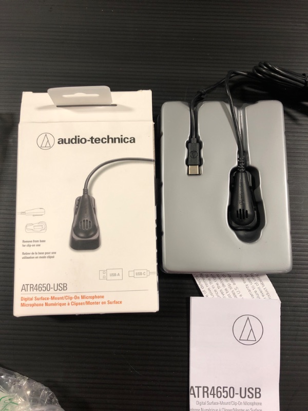 Photo 2 of Audio-Technica ATR4650-USB Digital Surface-Mount/Clip-On Microphone