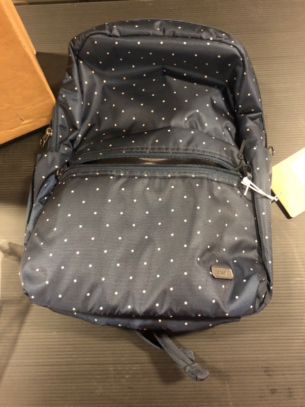 Photo 1 of Pacsafe Daysafe 16L Anti-Theft Backpack (Navy Polka Dot) **Cut on the strap** 
